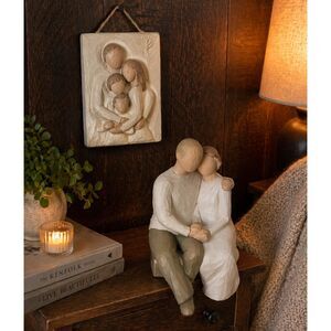 Willow Tree Loving Couple & Family Plaque Bundle Romantic Family Decor